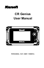 iCarsoft CR Genius User Manual предпросмотр