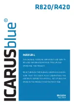 Предварительный просмотр 1 страницы Icarus Blue R420 Manual