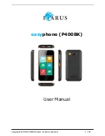 Icarus easyphone P400BK User Manual предпросмотр