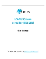 Preview for 1 page of Icarus Sense E651SR User Manual