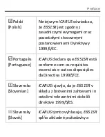 Preview for 10 page of Icarus Sense E651SR User Manual