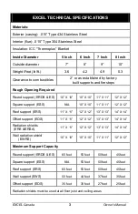 Preview for 3 page of ICC EXCEL Installation And Maintenance Instructions Manual