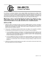 Preview for 1 page of ICC RM-ORCTD Quick Start Manual