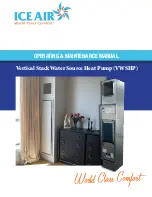 ICE AIR Vertical Stack Water Source Heat Pump Operating & Maintenance Manual preview