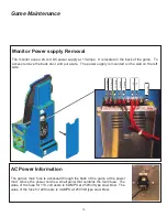 Preview for 10 page of ICE Games Frogger Owner'S And Service Manual