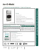 Ice-O-Matic CD40130 Specification Sheet preview