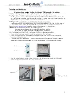 Ice-O-Matic ELEVATION Series Cleaning Instruction preview