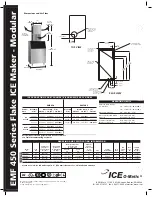 Preview for 2 page of Ice-O-Matic EMF 450 Series Specifications