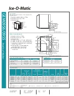 Предварительный просмотр 2 страницы Ice-O-Matic GEM0956/0955 Specification Sheet