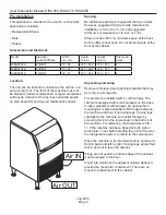 Preview for 4 page of Ice-O-Matic HISU055 Installation And User Manual