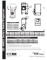 Preview for 2 page of Ice-O-Matic Hotel Dispenser CD 40022 Specifications