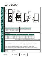 Preview for 2 page of Ice-O-Matic Hotel Dispenser CD 40030 Series Specification Sheet