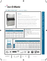 Ice-O-Matic ICE1405 Series Specifications preview