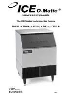 Ice-O-Matic ICEU150 Series Service Parts preview