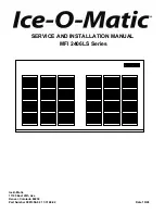 Ice-O-Matic MFI2406LS Series Service And Installation Manual preview