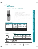 Ice-O-Matic Pearl Ice GEM 0650 Specifications preview