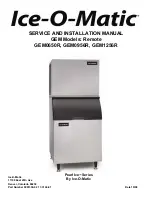 Ice-O-Matic Pearl Ice GEM0650R' Pearl Ice GEM0655A Service And Installation Manual preview