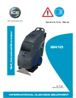 Предварительный просмотр 1 страницы Ice iE410 Operator'S & Parts Manual