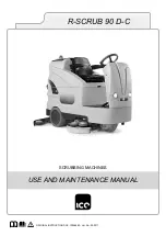 Preview for 1 page of Ice R SCRUB 90D Use And Maintenance Manual