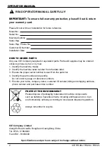 Preview for 2 page of Ice RS26L Operator'S & Parts Manual