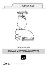 Ice SCRUB 35D Use And Maintenance Manual preview