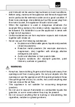 Preview for 9 page of Ice VAC WD 20 Use And Maintenance Manual