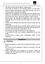 Preview for 11 page of Ice VAC WD 20 Use And Maintenance Manual