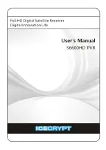 Icecrypt S6600HD PVR User Manual preview