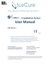 Предварительный просмотр 1 страницы IceCure ProSense DMS-7063 User Manual