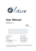 Preview for 1 page of IceCure ProSense User Manual