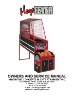 Icegame Hoop Fever Owner'S And Service Manual preview