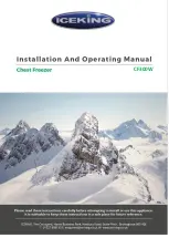 Iceking CF300W Installation And Operating Manual preview