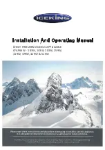 Iceking CFAP66W Installation And Operating Manual предпросмотр