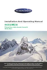 Iceking HZ552WE Installation And Operating Manual preview