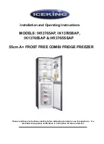 Iceking IK13765AP Installation And Operating Instructions Manual preview