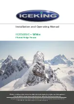 Iceking IK20568WE Installation And Operating Manual preview