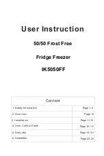 Preview for 2 page of Iceking IK5050FF Installation And Operating Manual