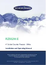 Preview for 1 page of Iceking RZ552W.E Installation And Operating Manual