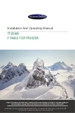 Iceking TT35WE Installation And Operating Manual preview
