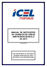 Icel Manaus GV-2015 User'S Operation Manual preview