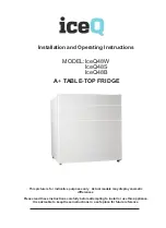 Preview for 1 page of IceQ IceQ48B Installation And Operating Instructions Manual