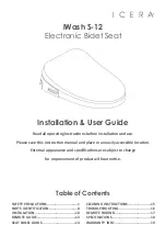 Icera iWash S-12 Installation & User Manual предпросмотр