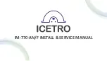 icetro IM-770-AF Installation & Service Manual preview