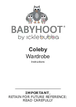 Предварительный просмотр 1 страницы Ickle Bubba BABYHOOT Coleby Instructions Manual