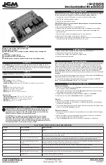 ICM Controls ICM2909 Manual preview