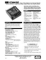 Preview for 1 page of ICM Controls ICM492 Manual