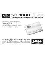 ICM Controls SC 1800 Installation, Operation & Application Manual preview