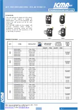 Preview for 1 page of ICMA S001 Technical Data Sheet