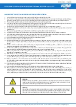 Preview for 3 page of ICMA S167 Assembly, Installation And Operation Instructions