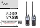 Icom A25N 46 USA Basic Manual preview